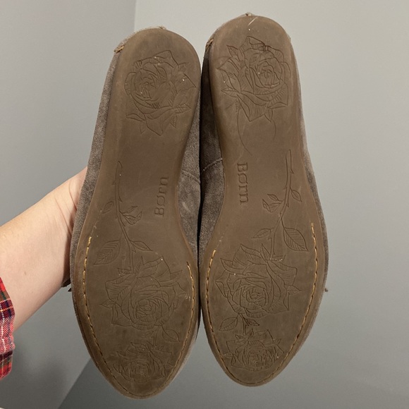 Born leather loafers with fringe beautiful gray EUC women's 9 - Picture 8 of 10